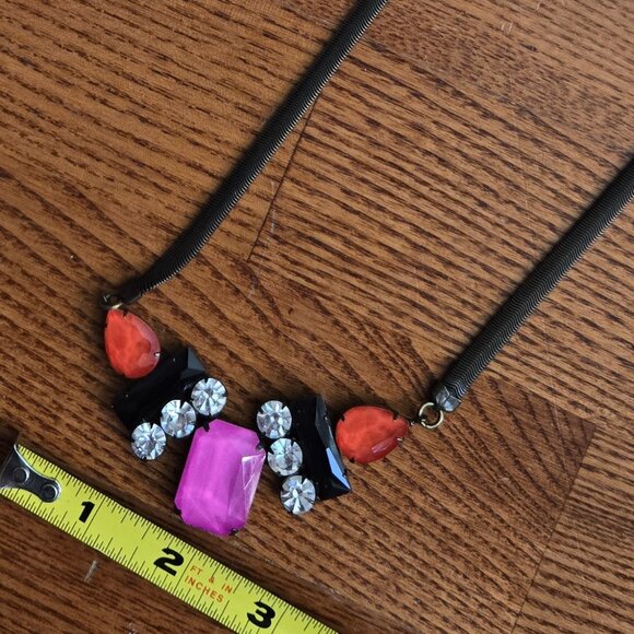 Loren Hope Beautiful Colourful Necklace with Brass Band - Picture 2 of 2